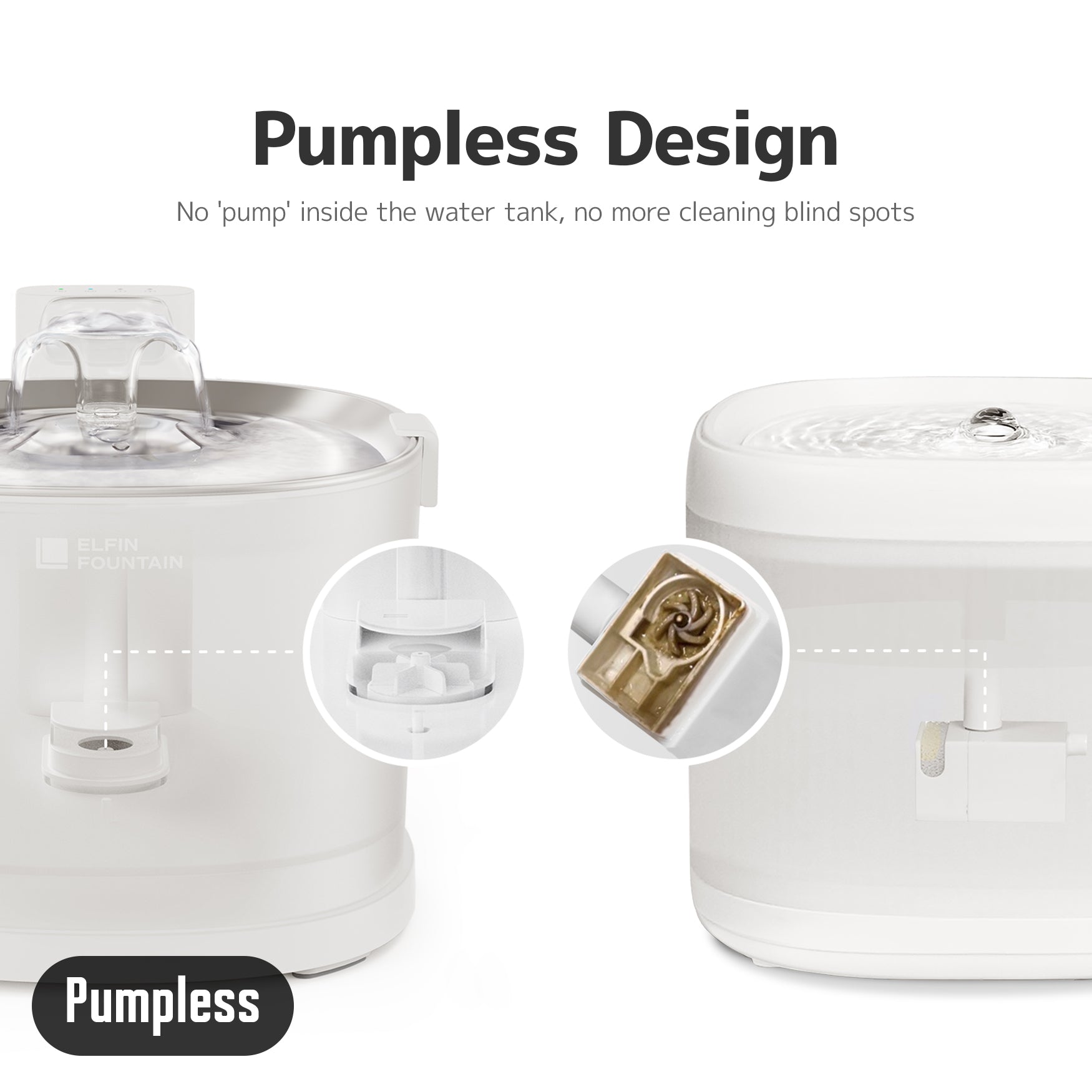 Elfin Fountain Pumpless Design